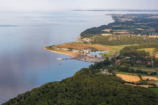 Vue aérienne de Camping « Fördeblick » Westerholz eV à Westerholz dans le département Schleswig-Holstein, Allemagne