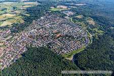Jockgrim dans le département Rhénanie-Palatinat, Allemagne d'en haut
