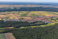 Photographie aérienne de Hatzenbühl dans le département Rhénanie-Palatinat, Allemagne