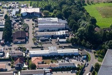Vue aérienne de Construction métallique Frey à le quartier Minderslachen in Kandel dans le département Rhénanie-Palatinat, Allemagne