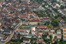 Vue aérienne de Verrouiller Bad Bergzabern à Bad Bergzabern dans le département Rhénanie-Palatinat, Allemagne