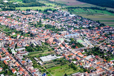 Quartier Wiesental in Waghäusel dans le département Bade-Wurtemberg, Allemagne vue d'en haut
