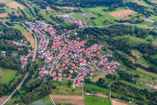 Photographie aérienne de Völkersweiler dans le département Rhénanie-Palatinat, Allemagne