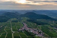 Vue oblique de Ranschbach dans le département Rhénanie-Palatinat, Allemagne