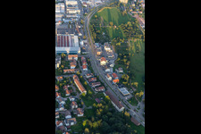 Zone industrielle Robert-Bürkle-Straße à Freudenstadt dans le département Bade-Wurtemberg, Allemagne d'en haut