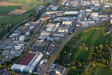 Vue aérienne de Zone industrielle et commerciale entre la Robert-Bürkle-Straße et la Stuttgarter Straße à Freudenstadt dans le département Bade-Wurtemberg, Allemagne