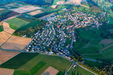 Vue aérienne de Quartier Wittendorf in Loßburg dans le département Bade-Wurtemberg, Allemagne