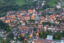 Vue aérienne de Dornhan dans le département Bade-Wurtemberg, Allemagne