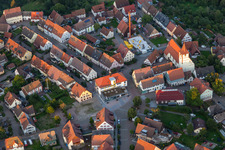 Vue oblique de Dornhan dans le département Bade-Wurtemberg, Allemagne
