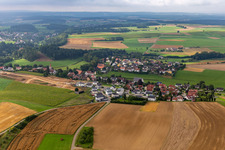 Quartier Lackendorf in Dunningen dans le département Bade-Wurtemberg, Allemagne d'en haut
