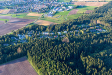 Vue aérienne de Parcours débutant à Dietingen dans le département Bade-Wurtemberg, Allemagne