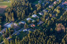 Vue aérienne de Parcours débutant à Dietingen dans le département Bade-Wurtemberg, Allemagne