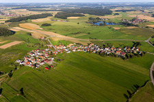 Vue aérienne de Quartier Kleinwinnaden in Bad Schussenried dans le département Bade-Wurtemberg, Allemagne