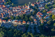 Vue aérienne de Hôpital du Saint-Esprit à Bad Waldsee dans le département Bade-Wurtemberg, Allemagne