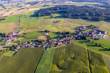 Vue aérienne de Quartier Obermöllenbronn in Bad Waldsee dans le département Bade-Wurtemberg, Allemagne