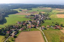Vue aérienne de Quartier Hopferbach in Bad Schussenried dans le département Bade-Wurtemberg, Allemagne