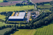 Vue aérienne de DACHSER SE à Baindt dans le département Bade-Wurtemberg, Allemagne