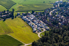 Vue aérienne de Nouvelle zone de développement Igelstr à le quartier Friesenhäusle in Baindt dans le département Bade-Wurtemberg, Allemagne
