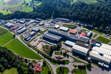 Vue aérienne de Locaux de l'usine « Marchand de bois Franz Habisreutinger à le quartier Annaberg in Baienfurt dans le département Bade-Wurtemberg, Allemagne
