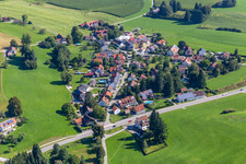 Vue aérienne de Quartier Heißen in Vogt dans le département Bade-Wurtemberg, Allemagne
