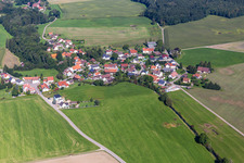 Vue aérienne de Quartier Tannweiler in Aulendorf dans le département Bade-Wurtemberg, Allemagne
