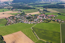 Vue aérienne de Quartier Tannhausen in Aulendorf dans le département Bade-Wurtemberg, Allemagne