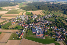 Vue aérienne de Quartier Heudorf in Scheer dans le département Bade-Wurtemberg, Allemagne