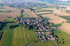 Vue aérienne de Quartier Möhringen in Unlingen dans le département Bade-Wurtemberg, Allemagne