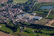 Vue aérienne de Locaux de l'usine Anton Kessel GmbH à Andelfingen à le quartier Heiligkreuztal in Altheim dans le département Bade-Wurtemberg, Allemagne