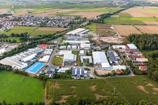Vue oblique de Zone industrielle de Große Ahlmühle à Rohrbach dans le département Rhénanie-Palatinat, Allemagne
