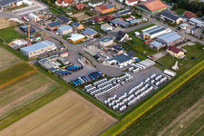 Vue aérienne de Zone industrielle de Gereutäcker à Hatzenbühl dans le département Rhénanie-Palatinat, Allemagne