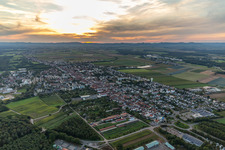 Vue aérienne de Kandel dans le département Rhénanie-Palatinat, Allemagne