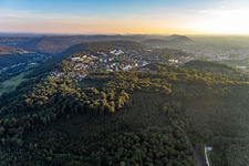 Vue aérienne de Les Clairs Soleils à Besançon dans le département Doubs, France