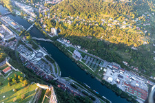 Vue aérienne de Salle de concert : La Rodia à le quartier Brégille in Besançon dans le département Doubs, France