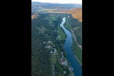 Vue aérienne de Doubs à Montfaucon dans le département Doubs, France