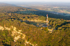 Vue aérienne de Fort de Montfaucon à Montfaucon dans le département Doubs, France