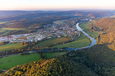 Vue aérienne de Roche-lez-Beaupré dans le département Doubs, France