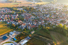 Photographie aérienne de Leimersheim dans le département Rhénanie-Palatinat, Allemagne