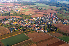 Knittelsheim dans le département Rhénanie-Palatinat, Allemagne vue d'en haut