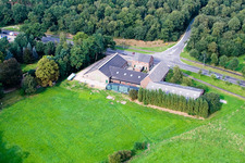 De Hamert dans le département Limbourg, Pays-Bas du point de vue du drone