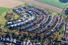 Quartier Hohenwettersbach in Karlsruhe dans le département Bade-Wurtemberg, Allemagne vu d'un drone