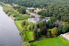 De Hamert dans le département Limbourg, Pays-Bas d'un drone