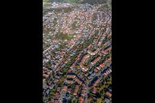 Quartier Langensteinbach in Karlsbad dans le département Bade-Wurtemberg, Allemagne depuis l'avion