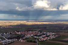 Quartier Mörzheim in Landau in der Pfalz dans le département Rhénanie-Palatinat, Allemagne d'en haut