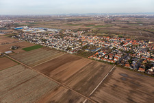 Photographie aérienne de Fußgönheim dans le département Rhénanie-Palatinat, Allemagne