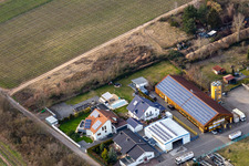 Vue aérienne de KSB SE & Co KGaA à Ellerstadt dans le département Rhénanie-Palatinat, Allemagne