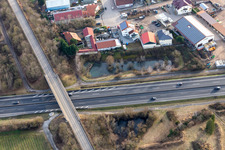 Vue aérienne de Zone industrielle In der Nauroth, Gerd Ditzmann à Ellerstadt dans le département Rhénanie-Palatinat, Allemagne