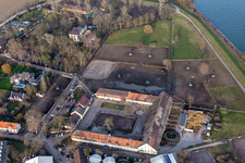 Photographie aérienne de Domaine de Petersau à le quartier Mörsch in Frankenthal dans le département Rhénanie-Palatinat, Allemagne