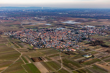 Photographie aérienne de Weisenheim am Sand dans le département Rhénanie-Palatinat, Allemagne