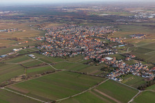 Vue d'oiseau de Quartier Mußbach in Neustadt an der Weinstraße dans le département Rhénanie-Palatinat, Allemagne